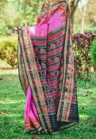 Sachipar saree pink